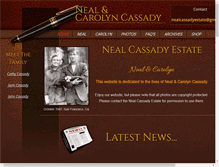 Tablet Screenshot of nealcassadyestate.com